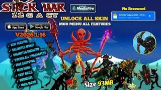 Обновление!! Stick War Legacy Mod Menu Apk 2026.1.16 Последняя версия 2026 - Неограниченные деньг...