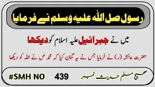 Sahih Muslim Hadees No 439 INT 177 | Iman |  | Hadees Sharif | Allah Ko Dekha Jis Ne Kaha