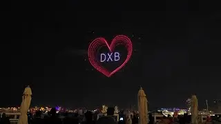 Epic JBR Drone Fireworks in Dubai #JBR #DroneFireworks #DubaiDrone