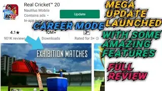Real Cricket 20 Mega Update | RC20 Career Mode Update | RC20 New Updated Features