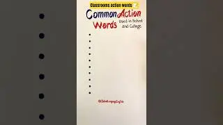 Classroom action words📚🧑&zwj;🔬📝#shorts #english #vocabulary