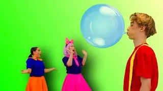 Bubble Gum Song | Inflatable chewing gum | Kids Funny Songs