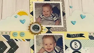 Baby Boy Scrapbook Layouts & Friend Layout!