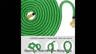 MoonLa 100ft Garden Hose, All New Expandable Water Hose with 3/4