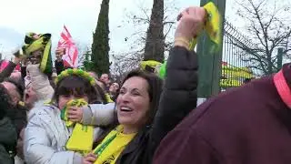 Recibimiento al equipo | Cuartos de final Copa de España 2023