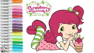 Strawberry Shortcake and Friends Coloring Book Pages Sweet Treats Lemon Meringue Orange Blossom