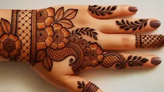 Eid special Beautiful fronthand Mehndi Design|New Mehndi design for beginners||simple mehndi design