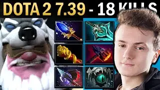 Sniper Gameplay with 18 Kills and Aghanims Scepter - Road to Dota 7.40