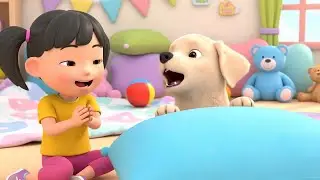 El Cachorro T&iacute;mido Se Asom&oacute; Desde la Almohada | Canci&oacute;n Divertida para Ni&ntilde;os | Rimas Infantiles