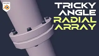 Tricky Angle Radial Array in Blender - SOLVED!