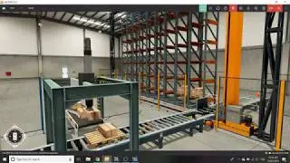 Box Stacking and warehouse simulation using TIA Portal, PLCSim and factory I/O