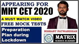 Free Mock Test Plan For MHT-CET 2020 MHTCET Preparation 2020