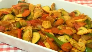 Receta fácil de pollo con verduras al estilo chino