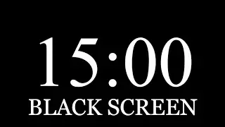 15 Minute Silent Timer &ndash; Black Screen (No Visual Countdown)