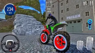 Outlaws - 2 Players Motocross Motorbikes Race Gameplay On New Map uphill Motor Driving