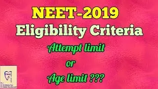 Neet 2019 update | Eligibility Criteria | Attempt limit or Age limit ??