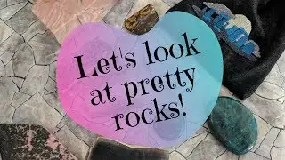 LIVE: Let's Look At Pretty Rocks - a mini Gem Show haul