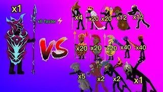 All Units vs VAMP Spartan ⚔️ | 8x Speed Epic Battle 😱 | Stick War Legacy