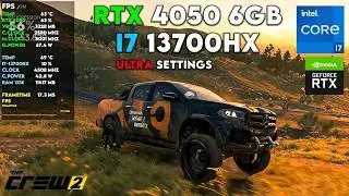 The Crew 2 - RTX 4050 6GB + I7 13700HX | Ultra Settings Benchmark