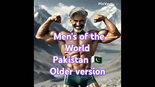 Men of the World-Older #ai #aiart #muscle #abs #pakistan #flag #art #male #tights #green #midjourney