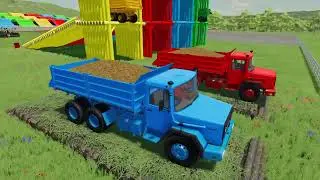 LOAD & TRANSPORT BUILDING MATERIALS WITH NEW HOLLAND LOADERS - Farming Simulator22