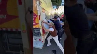 Investigation underway after U-haul drives into protest crowd, driver arrested