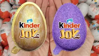 Satisfying Video | Unpacking Yummy Kinder Joy & Kinder Surprise Chocolate Eggs ASMR Candy Opening