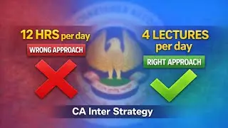 CA Inter Strategy May 26 Attempt | 4 months Strategy for CA Inter Group 1
