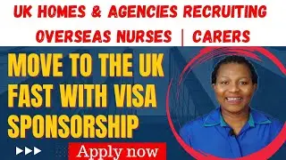 UK care homes and agencies recruiting nurses/carer with visa+Relocation package