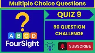 50 Questions, 50 Answers | FourSight MCQ Challenge | Trivia Challenge | General Awareness (Quiz 9)