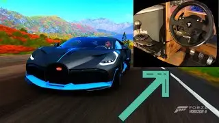 Forza Horizon 4: Bugatti Divo Drive Around W/ Wheel + Pedal Cam! 4K 60FPS!