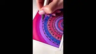 Маленькая радуга для вашей души 🌈 #tinyartproject #mandalapostcard #rainbowvibes #creativejoy #boho