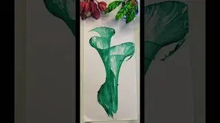 DIY THREAD ART ✨ String Pull Art 🩷 #shorts #paintingideas #easy #watercolor #thread #ytshorts