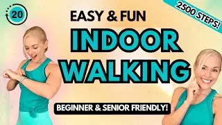 🚶‍♀️ 20-Minute SUPER FUN Walking Workout | 2500 Steps | Low Impact & Beginner-Friendly 🎶