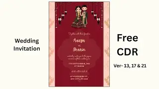 Fancy Shadi Card | Shadi Card Design | Free cdr file download