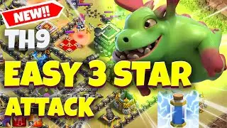 Th9 Zap Baby Dragon Attack Strategy | Th9 Easy War Attack Strategy | Th9 Mass Baby Attack