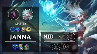 Janna Mid vs Lucian - EUW Master Patch 11.12