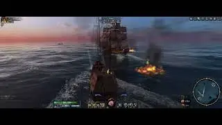World of Sea Battle   Shen(Heavy mortar) vs Anson