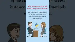 Tujuan kata kunci self dalam metode kelas Python? #pythonprogramming