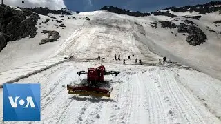 Italian Glacier Covered Up to Prevent Melting