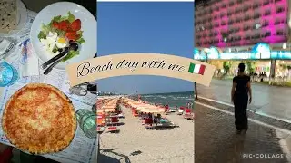 Beach day with me in Riccione 🇮🇹 | يوم معي في إيطاليا