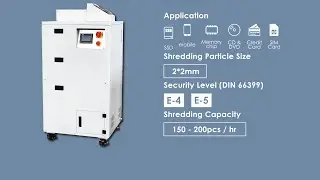 DataExpert Flash, SSD & Mobile Phone Shredder - Shredding mobile phone