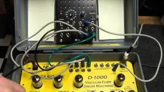 D-1000 drum machine operated from MFB SEQ-02 sequencer