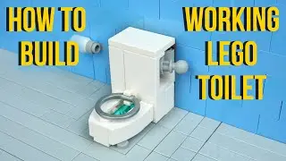 How To Build A Working Lego Toilet - Actually Flushes!