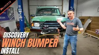 Как установить бампер лебедки CFE на Land Rover Discovery 1 или 2