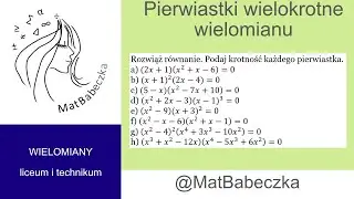 2.12.1 Rozwiąż równanie. Podaj krotność każdego pierwiastka. a) (2x+1)(x^2+x-6)=0 b)(x+1)^2 (2x-4)=0