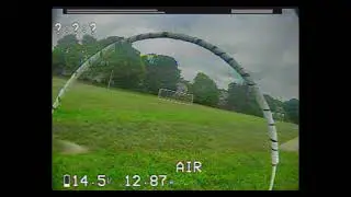 First time racing (DVR) ! Home made FPV race course