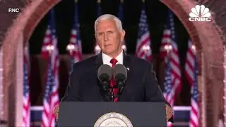 Vice President Mike Pence addresses the 2020 RNC
