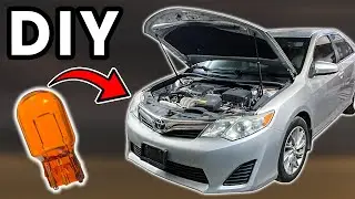 DIY 2012-2017 Toyota Camry Turn Signal Bulb Replacement | Replace Camry Front Turn Signal Bulb