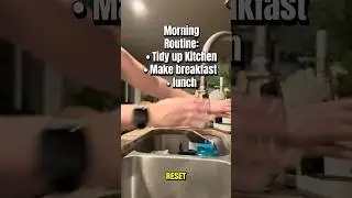 Clean +  Reset the kitchen with me #asmr #motivation #morning